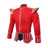 Red Piper/Drummer Tunic Doublet Jacket